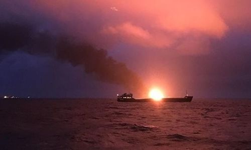 Аксенов уточнил, что при пожаре в Керченском проливе погибли 10 моряков
