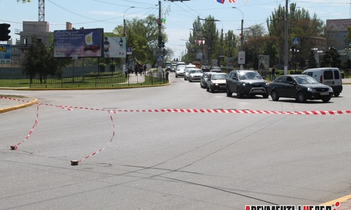 В центре Керчи затруднено движение машин