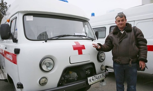 Один из новых автомобилей «скорой» отправили служить под Керчь