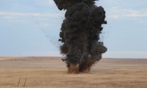 В поселке Багерово взорвали авиабомбу