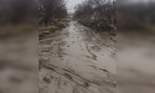 Село под Керчью превратилось в грязевую «кашу»