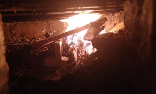 На пожаре в Щелкино умер мужчина